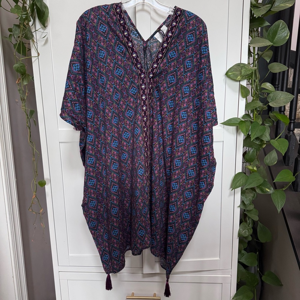 Miraclesuit  Caftan Cover Up in Romani Women's Size Small New Beach Pool Boho
